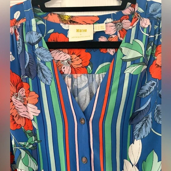 Maeve Elan Scarf Printed Blouse from Anthropologie - Picture 3 of 6